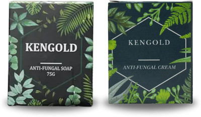 KENGOLD Anti Fungal & Anti Bacterial Soap 75 Gm & Anti- Fungal Ayurvedic Cream 50 Gm Personal Care(2 Items in the set)