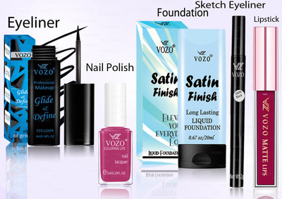 VOZO Makeup Combo Professional Cosmetic Kit with Ultra-Pigmented Set-335(5 Items in the set)