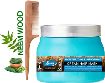 Sheny A Hair Spa 200 gm For Dull and Damage Hair Treatment and neem comb(2 Items in the set)