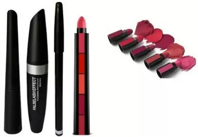 LIPOXIE Fab 5 Step Lipstick 5 in 1 new stylish Lipsticks + Fab Eyeliner Maskara Eyebrow pencil(4 Items in the set) LIPOXIE Fab 5 Step Lipstick 5 in 1 new stylish Lipsticks + Fab Eyeliner Maskara Eyebrow pencil(4 Items in the set)