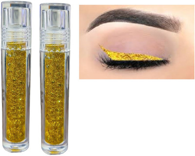 Luipui GLITTER GOLDEN COLOR EYELINER PACK OF 2(1 Items in the set)