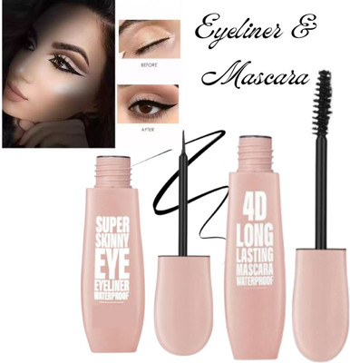 BLUST&FAMME Liquid Super skinny eyeliner with 4D mascara set of 2(2 Items in the set)