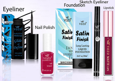 VOZO Makeup Combo Professional Cosmetic Kit with Ultra-Pigmented Set-155(5 Items in the set)
