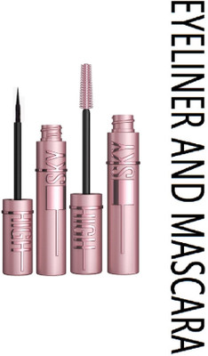 Neycare multi use new mini combo set eyeliner with mascara pack of 2(2 Items in the set)