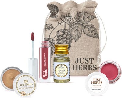 Just Herbs Ayurvedic Make-up Essentials Kit For Rs. 791 @ 52 %