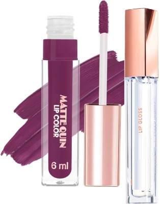 ADJD MATTE LIQUID LIPSTICK WITH TRANSPARENT SUPREME SHINE LIP GLOSS(2 Items in the set)