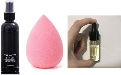 SEUNG BEST FACE MAKEUP COMBO SERUM WITH BLENDER MAKEUP & FIXER(3 Items in the set)