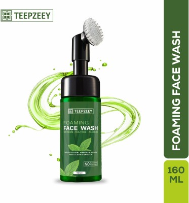 Teepzeey Built-in Brush Tea Tree Foaming With Tea Tree & Bio Neem  (Pack Of 1) Face Wash(160 ml)