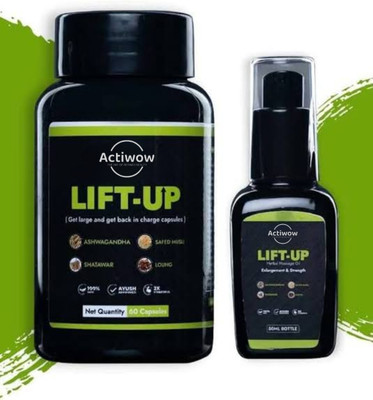 ACTIWOW Lift Up Capsule + Oil _ 267YHII88UU(Pack of 2, 60 Capsules)