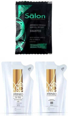 salon professional hairfall defence shampoo pouch with XTENSO CARE COMBO (3 Items in the set)(3 Items in the set)