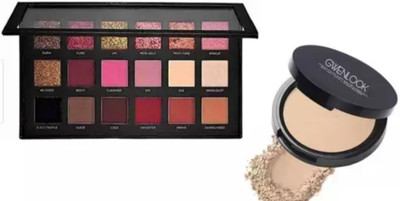 crazmatic ROSEGOLD EYESHADOW WITH FACE COMPACT(2 Items in the set)