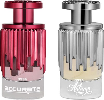 OSSA Accurate And Autumn Long Lasting Perfumes With Fresh And Woody Notes (Pack of 2) Eau de Parfum  -  200 ml(For Men & Women)