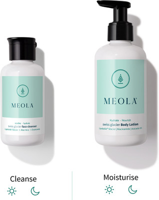 Meola Daily Skincare Combo: Face Cleanser + Body Lotion(2 Items in the set)