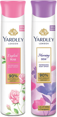 Yardley London Morning dew & English Rose Deo (2pcs)(2 Items in the set)
