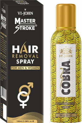 VI-JOHN Master Strke Painless Hair Removal Spray For Chest, Arms And Legs  (2 Items In The Set) For Rs. 188 @ 75 %