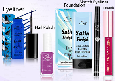 VOZO Makeup Combo Professional Cosmetic Kit with Ultra-Pigmented Set-312(5 Items in the set)