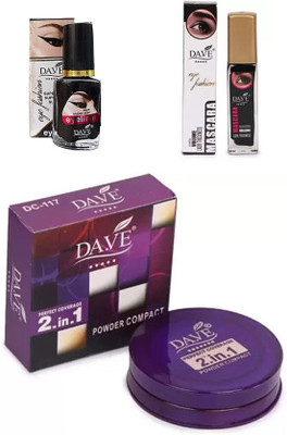 DA.VE Compact+ Eyeliner + Mascara(3 Items in the set)