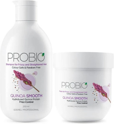 Godrej Professional Probio Quinoa Smooth Duo (250ml Shampoo & 200g Mask)(2 Items in the set)