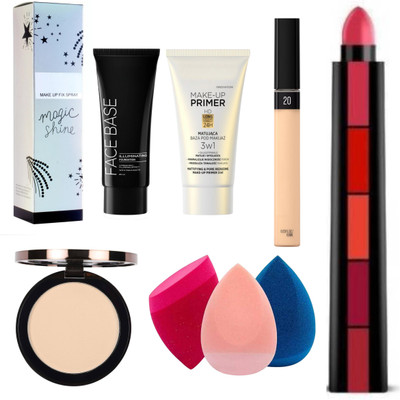 Gugly New-All-in-One Beauty Combo: Base Makeup + 5-in-1 Lipstick Set(9 Items in the set)