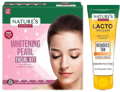 Nature's Essence Whitening Kit 60gm + Lacto Tan Clear 100gm(2 Items in the set)