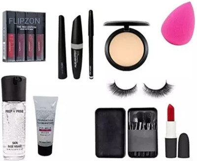 FLIPZON Makeup Cosmetics combo kit set of 11 item(11 Items in the set)