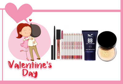 BLUEMERMAID FACE MAKEUP COMBO SET WITH NATURAL LOOK FOR WOMEN(5 Items in the set)
