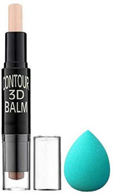 Lenon Concealer Highlighter Stick 3D Contour Balm With Sponge Puff(2 Items in the set)