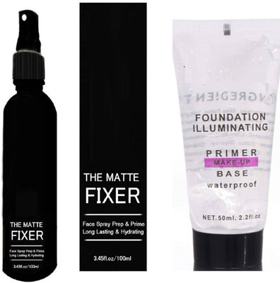 klaty MAKEUP SKIN HYDRATING FIXER & BLENDER WITH SKIN ILLUMINATING PRIMER(2 Items in the set)