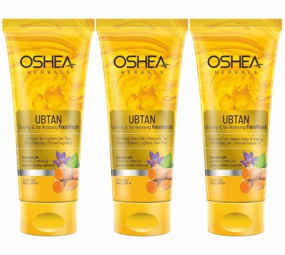 Oshea Herbals Ubtan Glowing & Tan Removal Combo Pack(3 Items in the set)