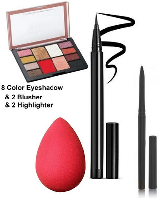 SEUNG FACE MAKEUP KIT WITH SKETCH LINER ,CRAYON KAJAL & BLENDER COMBO(4 Items in the set)