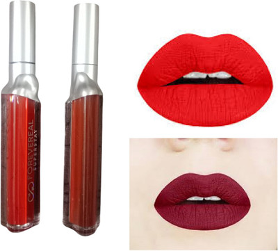 Luipui outstanding red and maroon liquid lipstick pack of 1(1 Items in the set)