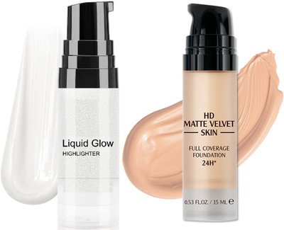 GFSU - GO FOR SOMETHING UNIQUE Professional Makeup Combo Kit foundation ,highlighter(2 Items in the set)