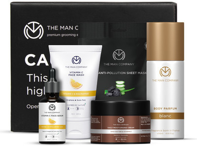 THE MAN COMPANY Skin Care Kit For Soft & Glowing Skin - All Skin Types(5 Items in the set)