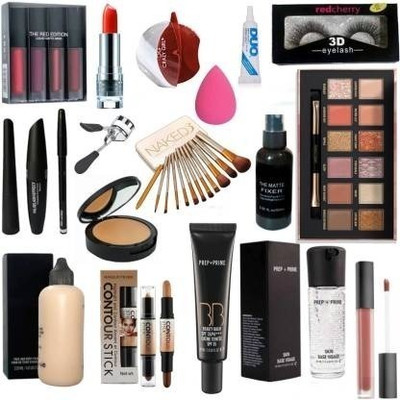 wryak makeup kit combo waterproof and matte finish makeup product(19 Items in the set)
