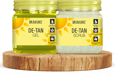 DR.RASHEL DE-TAN GEL & DE-TAN SCRUB |RESTORE SKINS NATURAL VIBRANCE |(2 Items in the set)