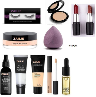 Zailie best-3bse-elsh-serum-2balm-lospwdr-compct-puf-conclr(11 Items in the set)