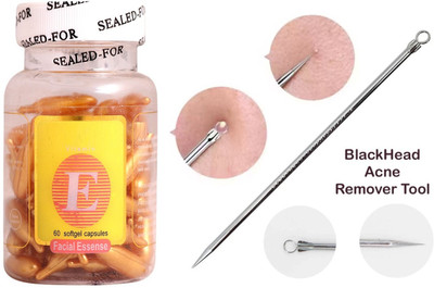 Luster Shine BEST FACIAL CAPSULE FOR SKIN BRIGHTENING AND BLACKHEAD REMOVAL FOR PIN(2 Items in the set)