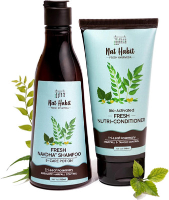 Nat Habit Anti-Hair Fall Rosemary Shampoo And Conditioner, Sulphate & Paraben Free(2 Items in the set)