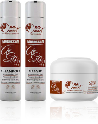 ONAMART Argan Shampoo, Conditioning Masque(3 Items in the set)