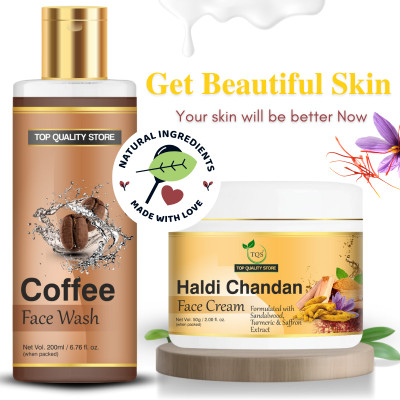 TQS Herbal Coffee  +Haldi Chandan Vitamin E – Fights Pollution & Dullness Remove Face Wash(250 g)