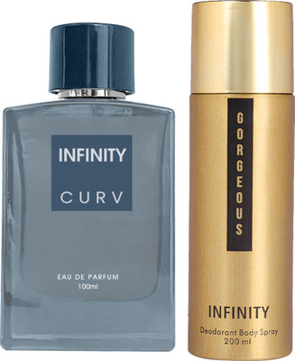 INFINITY Curv EDP Long Lasting Perfume & Gorgeous Deodorant Body Spray(2 Items in the set)