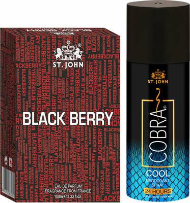 ST-JOHN Cobra Deodorant Cool 150ML & Cobra Blackberry 100ML Gift Pack
