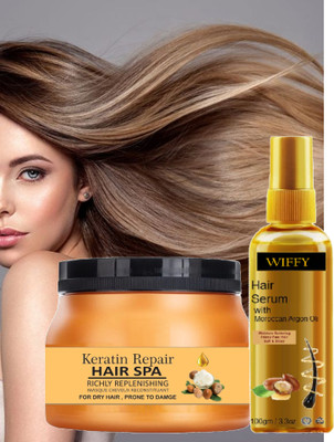 Wiffy l Hair Spa Crème With Shea Butter and hair serum walnut(2 Items in the set)