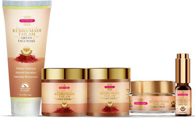 Inveda Kumkumadi Tailam Facial Kit(5 Items in the set)
