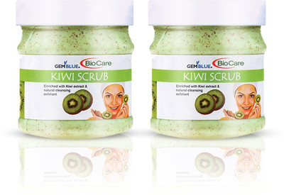 GEMBLUE BIOCARE Kiwi Scrub | Face & Body Scrub |All Skin Types Each 500ml(2 Items in the set)
