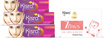 KISRA Pimple Care Cream for (Acne,(3 Items in the set)