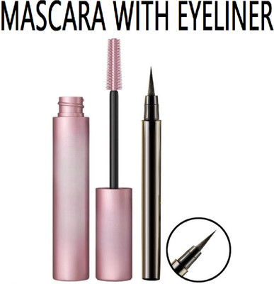 Neycare soft and smooth new brush easy to use matte eyeliner with mascara pack of 2(2 Items in the set)