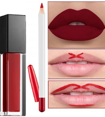 GABBU water proof lipstick & lip liner makeup combo(2 Items in the set)