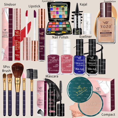 VOZO Makeup Combo for Women Dream Collection with Rare Pigments Daily Wear ST-187(16 Items in the set)