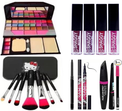 SHAGGY All in 1 Makeup Combo Kit With Premium Quality Products for Girls Makeup & Professional use(9 Items in the set)
